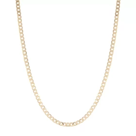 Chaîne or jaune 375 maille gourmette Largeur : 3mm Longueur : 60cm Système d attache : mousqueton