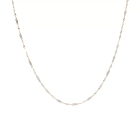 Collier or jaune 375 composé d une maille fantaisie torsadée 1,3mm large Système d attache : anneau ressort Longueur : 40cm