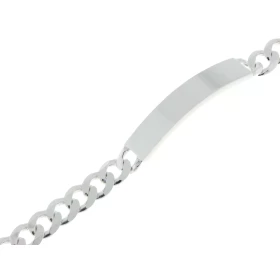  Gourmette Argent 925 pour Homme Maille gourmette lapidée sur 6 faces Largeur maille : 7.6mm Longueur du bracelet : 21cm E...