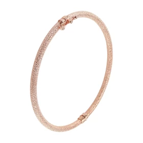 Jonc or rose 375 martelé Section ronde (creuse) : 3mm large Dimensions intérieures : 51x60mm Système d attache : fermeture...