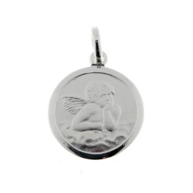  Médaille baptême Argent 925/1000 Diamètre : 15mm, hauteur totale : 22mm. 
