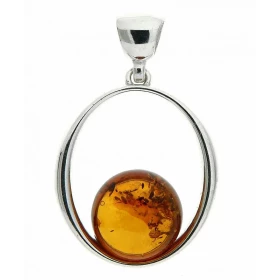 Pendentif Ambre rond 11mm sur Argent 925 Pendentif Argent 925 ambre couleur cognac Ambre rond 11mm ded iamètre Dimensions ...