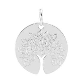  Pendentif Arbre vie Or Blanc 750 L arbre vie est gravé sur face avant Dimensions du pendentif bélière incluse : 24 x18 mm...