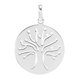  Pendentif Arbre vie Or Blanc 750 L arbre vie est gravé au travers médaille (de part part) Dimensions du pendentif bélière...