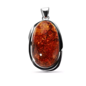 Pendentif Argent 925 Ambre Cabochon 34x20mm Dimensions l ambre : 34x20 mm Dimensions du pendentif (bélière incluse) : 50x2...