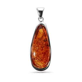 Pendentif Argent 925 Ambre Poire 40x17mm Dimensions l ambre : 40x17mm Dimensions du pendentif (bélière incluse) : 62x20mm ...