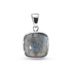 Pendentif Argent 925 Labradorite Coussin 10mm Cabochon Serti Clos Pendentif Argent 925 Labradorite Ce pendentif est serti ...