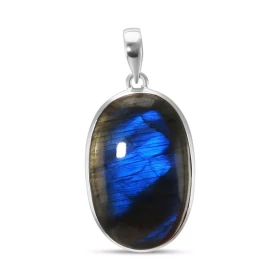 Pendentif Argent 925 Labradorite Ovale 22x34mm Dimensions pierre : 22x34mm Forme pierre : Ovale Type taille : cabochon Typ...