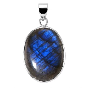 Pendentif Argent 925 Labradorite Ovale 34x24mm Dimensions pierre : 34x24mm Forme pierre : Ovale Type taille : cabochon Typ...
