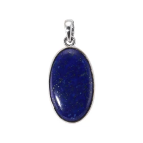 Pendentif Argent 925 Lapis Lazuli Ovale 27x16mm Dimensions pierre : 27x16mm Forme pierre : ovale Type taille : cabochon Ty...
