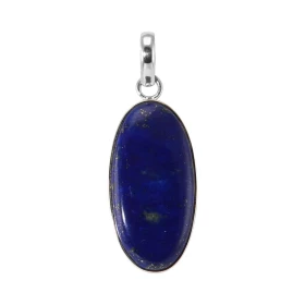 Pendentif Argent 925 Lapis Lazuli Ovale 30x16mm Dimensions pierre : 30x16mm Forme pierre : ovale Type taille : cabochon Ty...