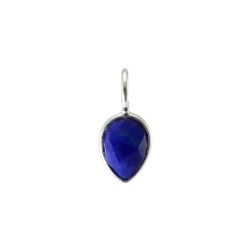 Pendentif Argent 925 Lapis lazuli Poire facetté 9x7mm Pierre forme poire facettée mesurant 9x7mm Dimensions du pendentif (...