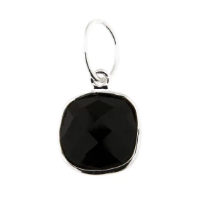 Pendentif Argent 925 Onyx Ce pendentif est serti d une pierre coussin taillée dome La pierre mesure 10x10mm Les dimensions...