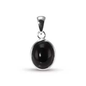 Pendentif Argent 925 Onyx Ovale 10x8mm Cabochon Serti Clos Pendentif Argent 925 Onyx Ce pendentif est serti d une pierre o...