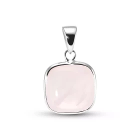 Pendentif Argent 925 Quartz Rose Coussin 10mm Cabochon Serti Clos Pendentif Argent 925 Quartz Rose Ce pendentif est serti ...