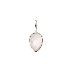Pendentif Argent 925 Quartz rose Poire facetté 9x7mm Pierre forme poire facettée mesurant 9x7mm Dimensions du pendentif (b...