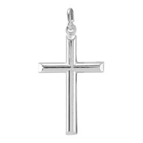  Pendentif argent forme croix Dimension (bélière incluse) : 23x45mm Epaisseur : 4,2mm 