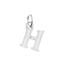 Pendentif Argent  Lettre H - Initiale H