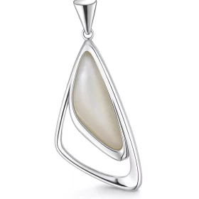  Pendentif Argent Nacre Dimensions : 18x50mm 