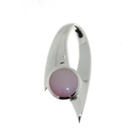 Pendentif Argent 925 Nacre Rose Dimensions du pendentif: 28 x 13 mm 