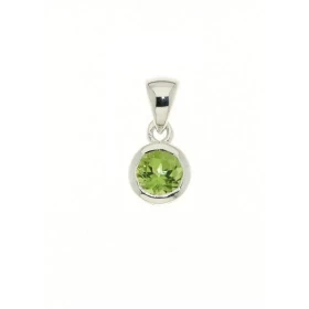 Pendentif Argent 925 Péridot serti d une pierre 5mm Dimensions du pendentif (bélière incluse) : 14x7mm 