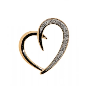 Pendentif Coeur Diamant Or Jaune 750 Ce pendentif est serti 10 diamants totalisant 0,05 carat Les dimensions du pendentif ...