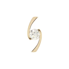  Pendentif Croisé Or Jaune 750 Diamant Diamant rond 4.7mm diamètre Poids Diamant : 0,40 carat Qualité Diamant : couleur M ...