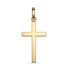  Croix Or Jaune 750 Section carrée 1,8mm coté Croix or plein Dimensions (bélière incluse) : 27 x 13 mm Dimensions croix se...