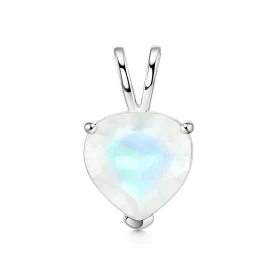 Pendentif Argent 925 Labradorite Ce pendentif est serti d une pierre taille coeur 8x8mm La pierre est maintenue par un ser...