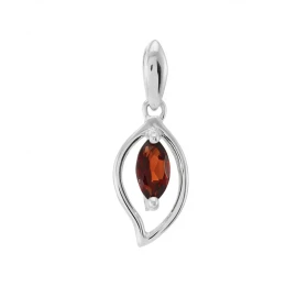 Pendentif Or blanc 375 Grenat navette 6x3mm Pendentif or blanc 375 (9 carats) Grenat navette 6x3mm (0,20 carat) Dimensions...