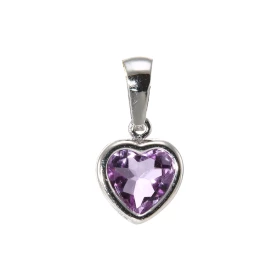  Pendentif Or Blanc 750 Améthyste Coeur 7 Améthyste coeur 7x7mm Dimensions du pendentif : 18 x 10 mm 