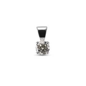  Pendentif Or Blanc 750 Diamant 0.40 carat Pendentif Or Blanc 750 serti d un Diamant rond 4.6mm diamètre (0,40 carat - Cou...