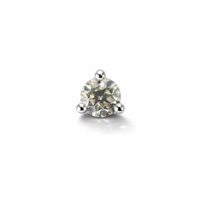 Pendentif Or Blanc 750 serti d un Diamant rond 5.6mm Serti à 3 griffes Dimensions du pendentif : 6.7x6.7mm Passage chaine ...