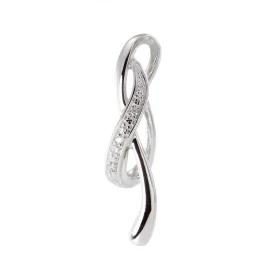 Pendentif Or Blanc 750 Diamant Pendentif serti 3 diamants 0.004 carat Poids total diamant : 0,012 carat Qualité Diamant : ...