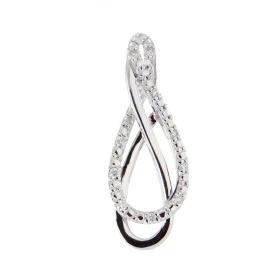 Pendentif Or Blanc 750 Diamant Pendentif serti 10 diamants 0.005 carat Poids total diamant : 0,05 carat Qualité Diamant : ...