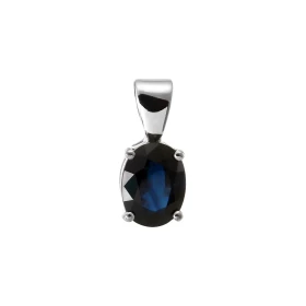  Pendentif Or blanc 750 Saphir Ovale 8x6mm Pendentif Or blanc 750 serti d un Saphir Ovale Dimensions du Saphir : 8x6mm (1....