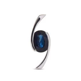  Pendentif Or Blanc 750 Saphir Ovale 8x6mm Pendentif Or Blanc 750 Saphir ovale 8x6 mm (1,5 carat) Dimensions du pendentif ...
