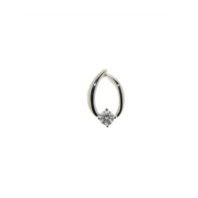  Pendentif Or Blanc serti d un diamant 0,106 carat Dimensions : 12x8mm Poids Diamant : 0,106 carats Qualit&eacute; Diamant...