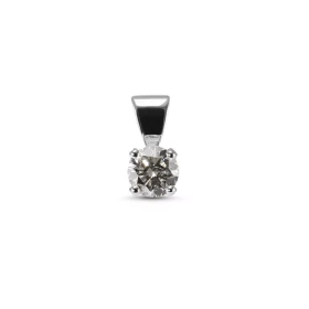  Pendentif Or Blanc 750 serti d un Diamant rond 4,5mm diamètre (0,40 carat - Couleur i - Pureté Si2) Dimensions du pendent...
