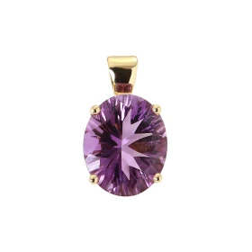  Pendentif Or Jaune 750 Améthyste Ovale 12x10mm Améthyste ovale 12x10mm (3.8 carats) Pierre sertie à griffes Dimensions du...