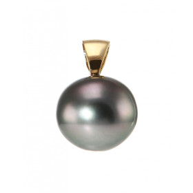  Pendentif Or Jaune 750 Perle culture Tahiti Perle culture Tahiti 11mm diamètre Perle qualité AA Dimensions du pendentif (...