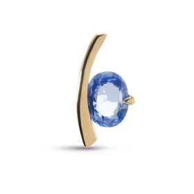  Pendentif Or jaune 750 Saphir Ceylan Ovale 8x6mm Saphir ovale 8x6mm  Serti demi clos griffe Dimensions du pendentif : 16x...