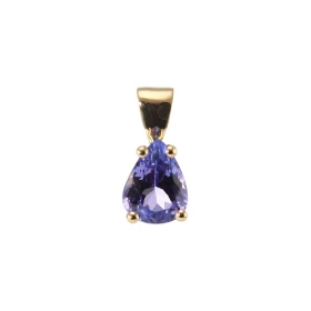  Pendentif Or Jaune 750 Tanzanite Ce pendentif est serti d une Tanzanite poire 8x6mm (1.15 carat) Dimensions du pendentif ...