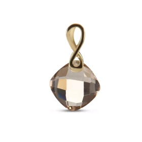  Pendentif Quartz Fumé Or Jaune 750 Ce pendentif Or est serti d une pierre taillée coussin 8x8mm La pierre est maintenue s...