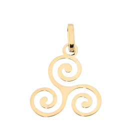 Pendentif Triskel Or jaune 750/1000 Dimensions du triskel : 14x14mm Dimensions du pendentif (bélière incluse) : 21x14mm 