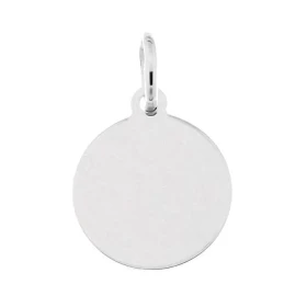  Plaque ronde à graver Argent 925 Dimensions plaque (bélière incluse) : 24x15mm Epaisseur : 1mm 