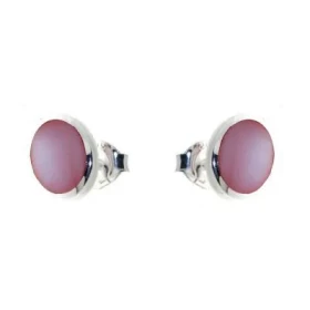Rose Boucles d oreilles Argent 925 Nacre Rose Dimensions du motif : 11 x 9mm 