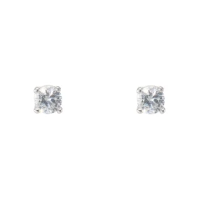Puces d oreilles Argent Oxydes zirconium Ronds 5mm Paire boucles d oreilles Argent 925 rhodié Oxydes zirconium Pierres ron...