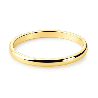 Alliance demi jonc 2mm Or jaune