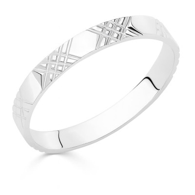 Alliance diamantée Or Blanc
